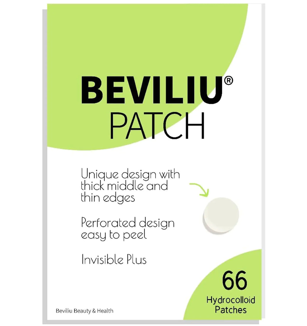 Beviliu Invisible Hydrocolloid Acne Patches (66 Count)